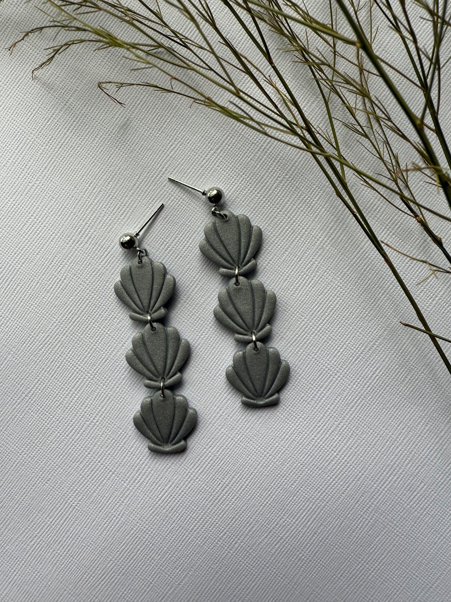 Silver Tide Shell Drops