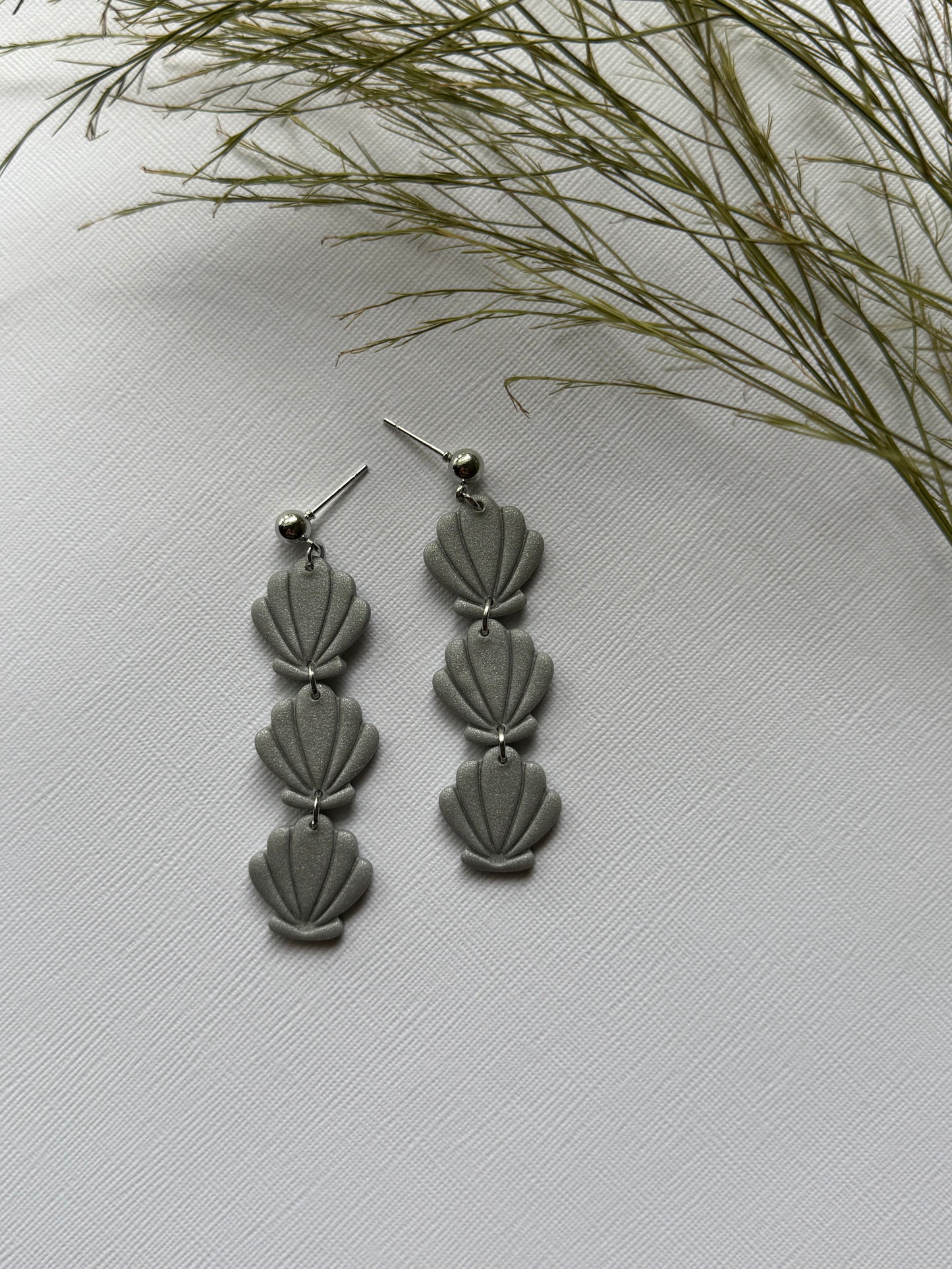 Silver Tide Shell Drops